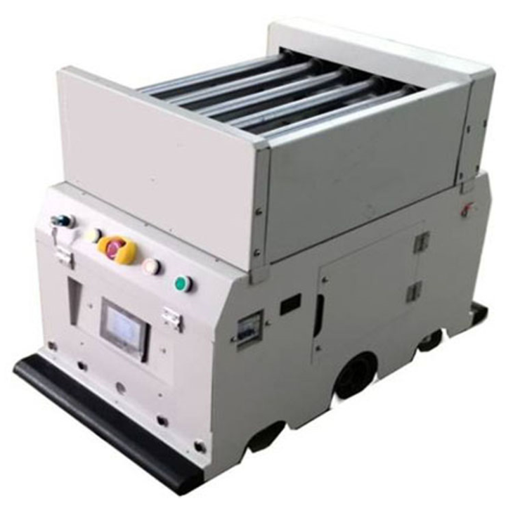 電動單滾筒式側麵對接雙驅雙(shuāng)向AGV 電動單(dān)滾筒式側麵對接雙驅雙向AGV